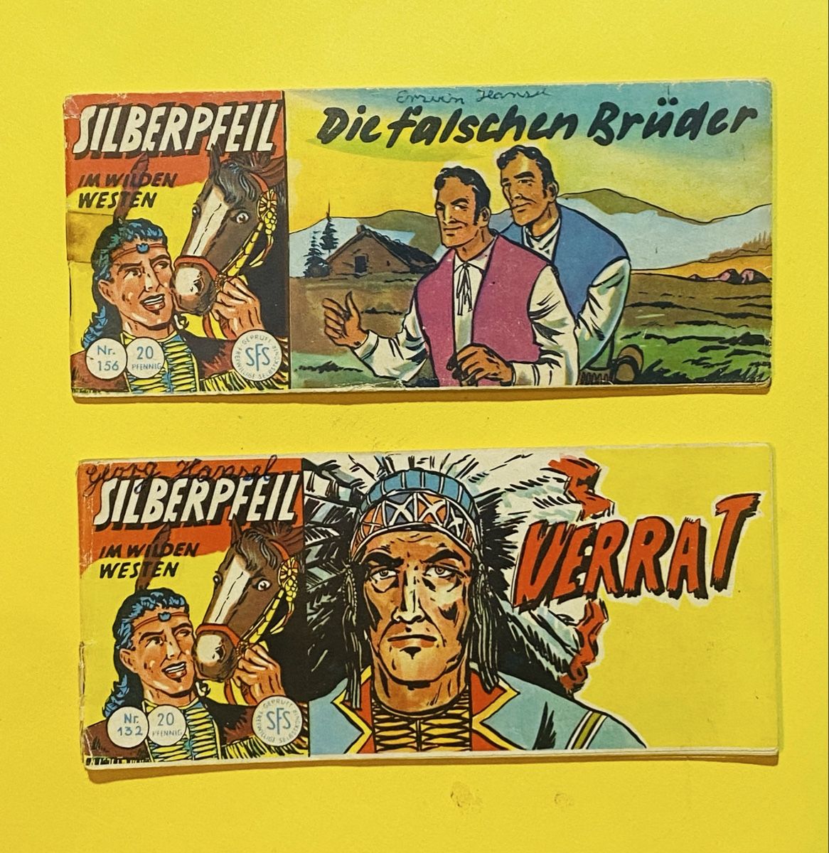 Fumetti: 2 Silberpfeil Hefte, Nr. 20 + 156, Western Comics – Usato da Zuerich venduto da SonderArt-Wertgut