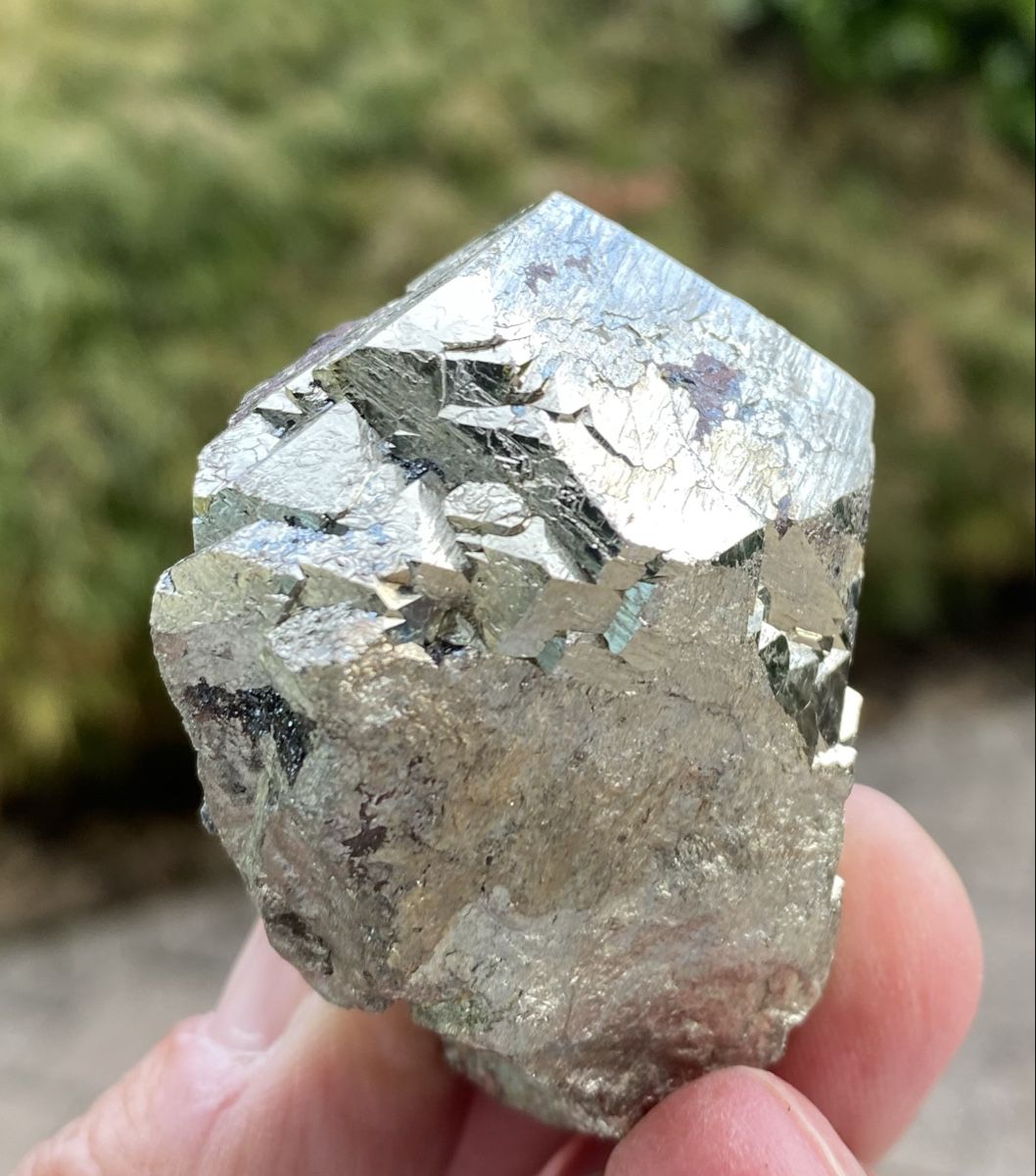 Mineralien & Heilsteine: Schöne Pyrit Spitze mit wenig Hämatit  – Gebraucht aus Selzach von 321compac 4