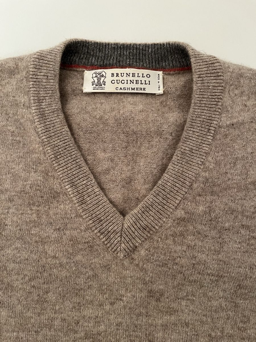 Brunello Cucinelli Maglioni & Felpe: Brunello Cucinelli Cashmere Pullover V-Neck, Top Zustand – Nuovo (secondo la descrizione) da Zürich venduto da Richard_En_Passant 1