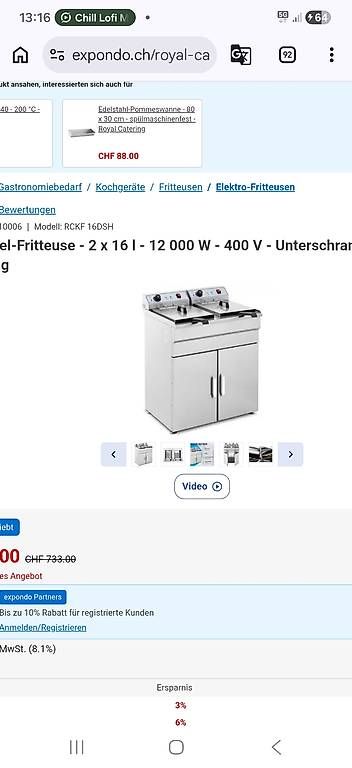 Appareils de cuisine: Gastro Friteuse 2x 16l – D'occasion à Kriens par jos_6drn 2