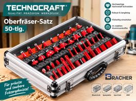TECHNOCRAFT Woodworker Oberfräser - Fräser Set (8 mm) NEU