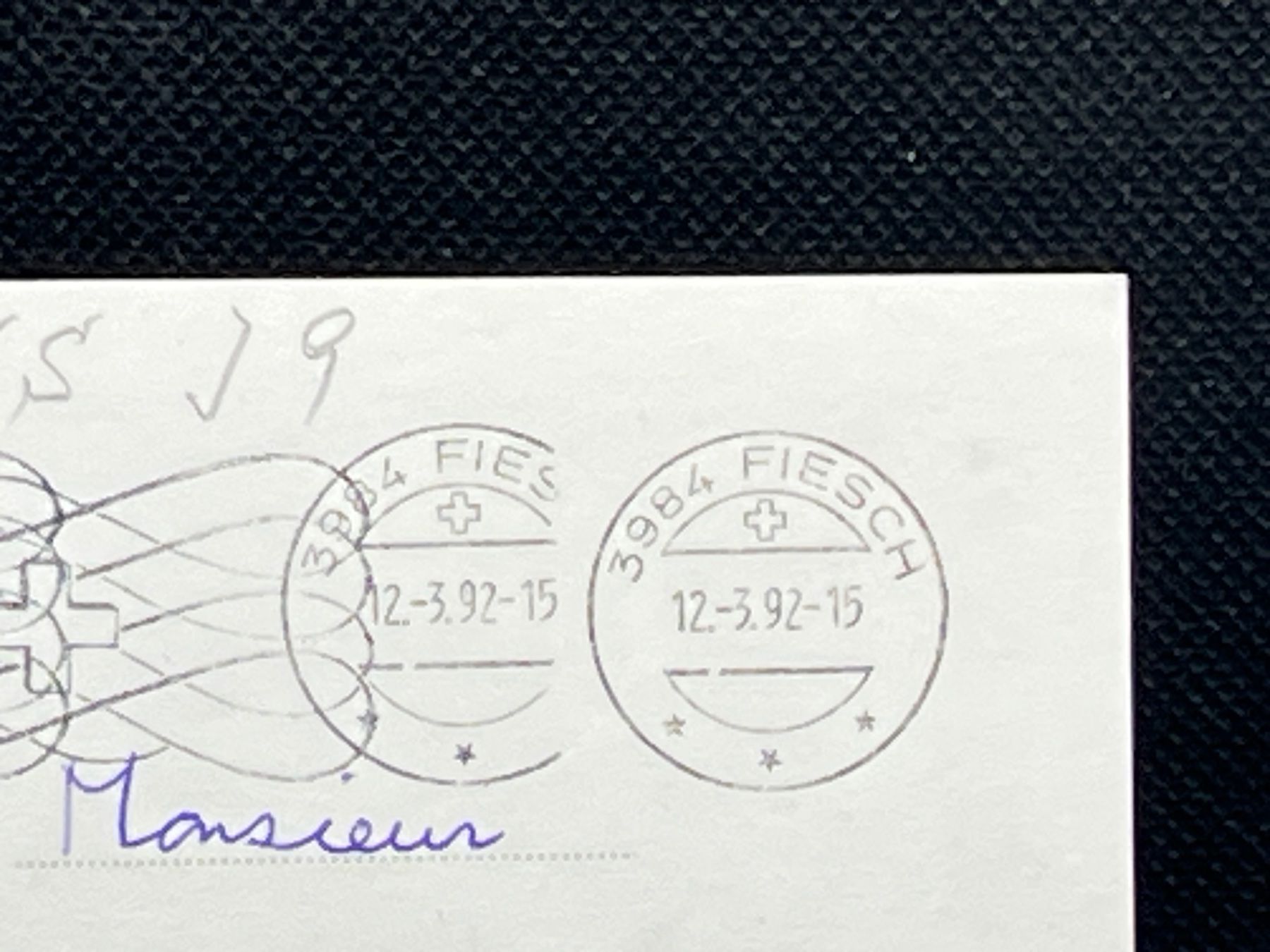 Cartoline postali: Fiesch 1050m, Wallis/Schweiz – Usato da Widnau venduto da Brusi9 1