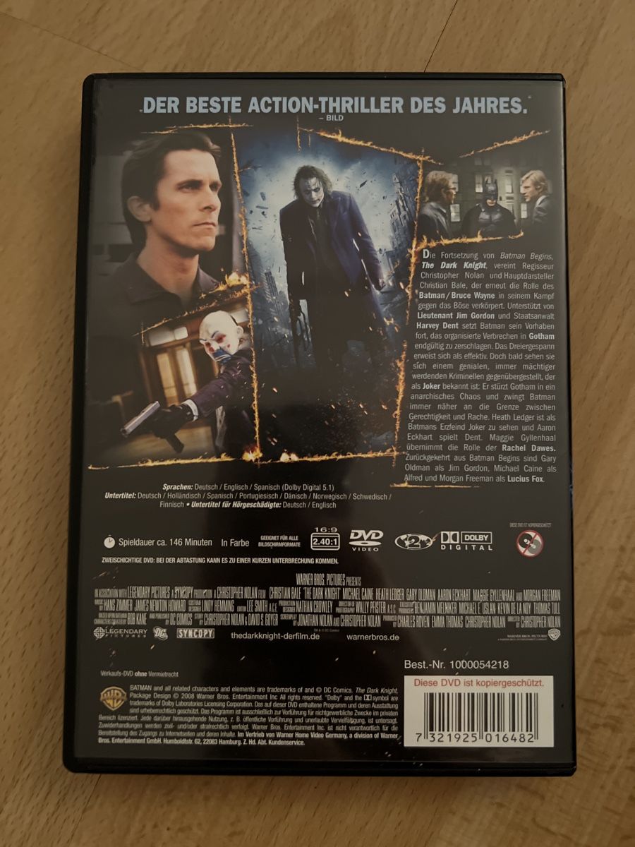 Tutti i DVDs: THE DARK KNIGHT - DVD – Nuovo (secondo la descrizione) da Oberengstringen venduto da Rogi9698 1