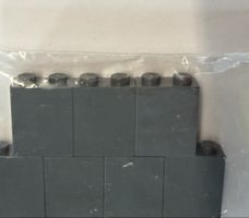 Lego Steine 2x2 Dunkelgrau, 10 Stk.