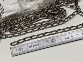 Kette / Chrom Optik / verdreht -  5 Meter  (15 x 8mm) / 2mm