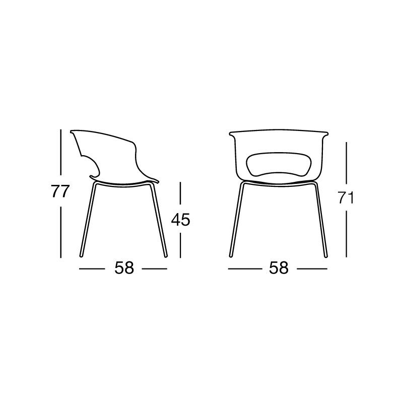 Chaises: 4 Stühle der Marke SCAB miss b – D'occasion à Oberlunkhofen par Rovago 5