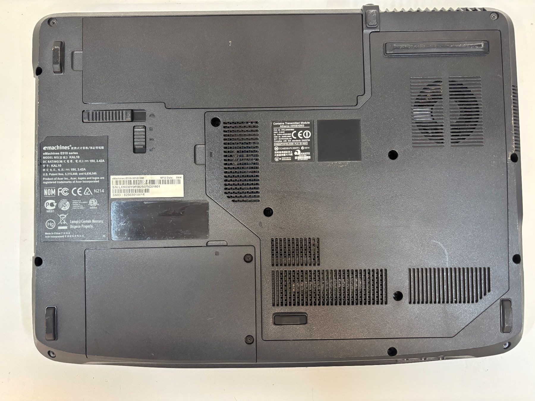 Notebooks: Notebook 15.6" eMachines E510 , Intel Celeron, DEFEKT – Defekt aus Lachen SZ von alcom-electronics 4