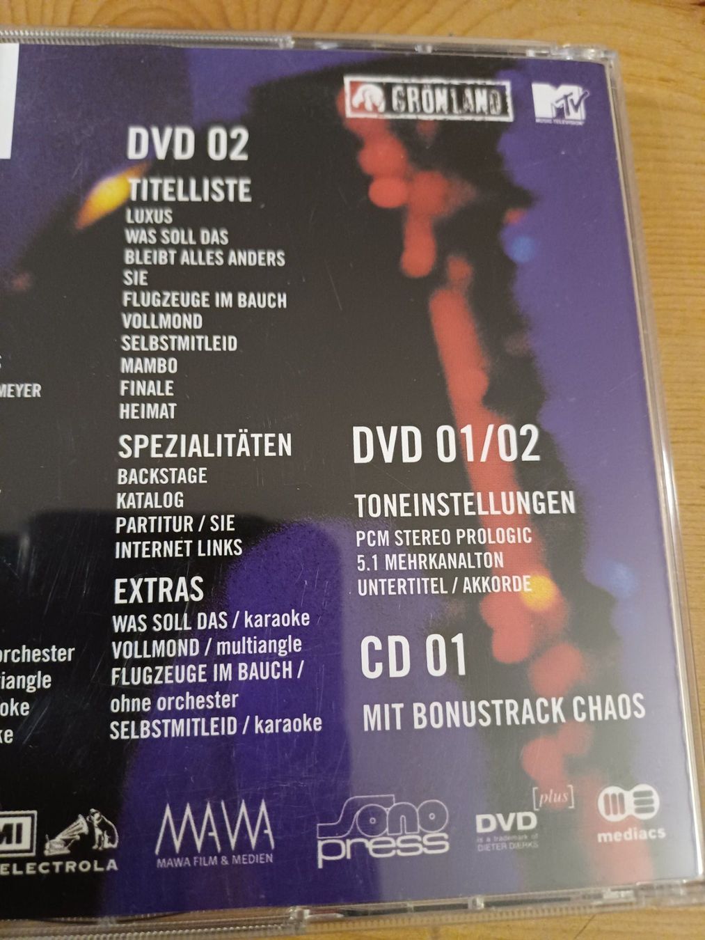 CDs: Herbert Grönemeyer - Stand der Dinge - Dual Disc, 2 CD – Gebraucht aus Jona von Rreto71 5