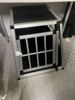 Hundetransportbox Alu schwarz guter Zustand
