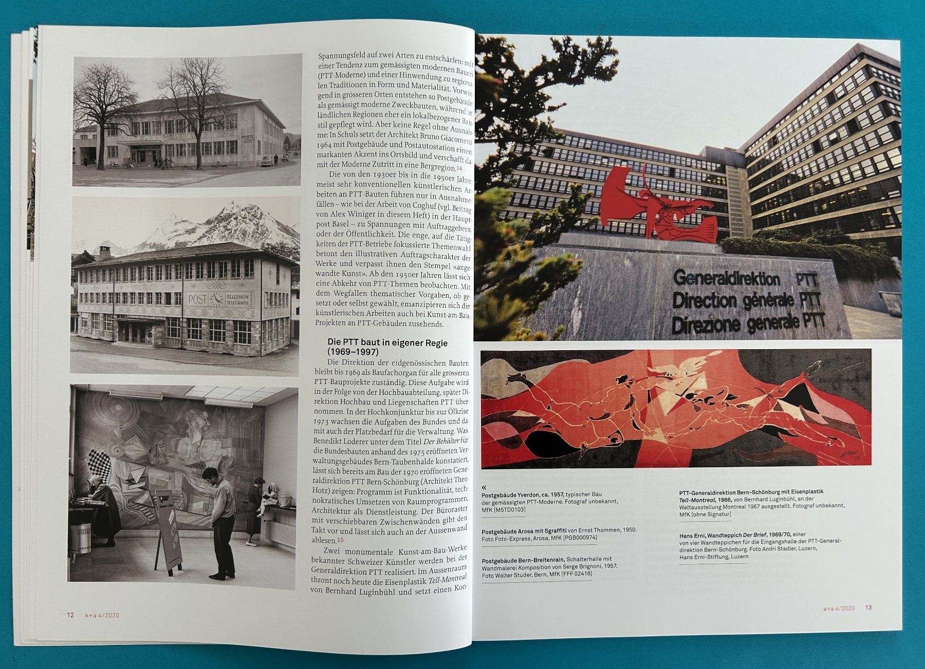 Libri: ARCHITEKTUR UND KUNST BEI DER POST in der Schweiz – Usato da Zürich venduto da Domus09 5