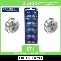 Renata 371 SR920SW Knopfzellenbatterie - 3 Stk.