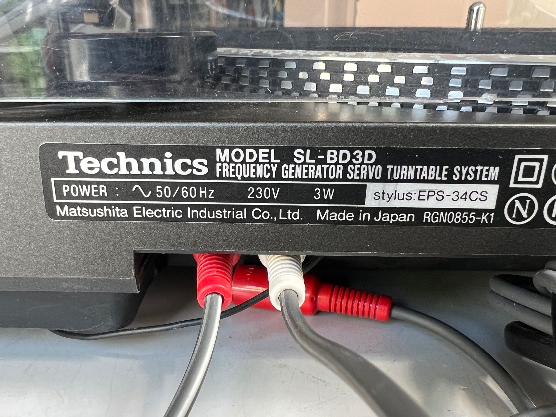 Technics Giradischi: Technics SL-BD3D Plattenspieler – Usato da Gebenstorf venduto da Secondtronik 7