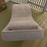 Relaxliege Long Island Webstoff Beige Grau