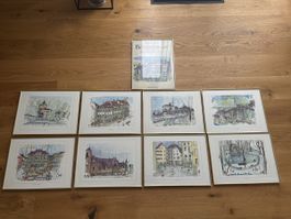Berner Lithografie, Seri, Bernhäuser von Ingeborg von Erlach