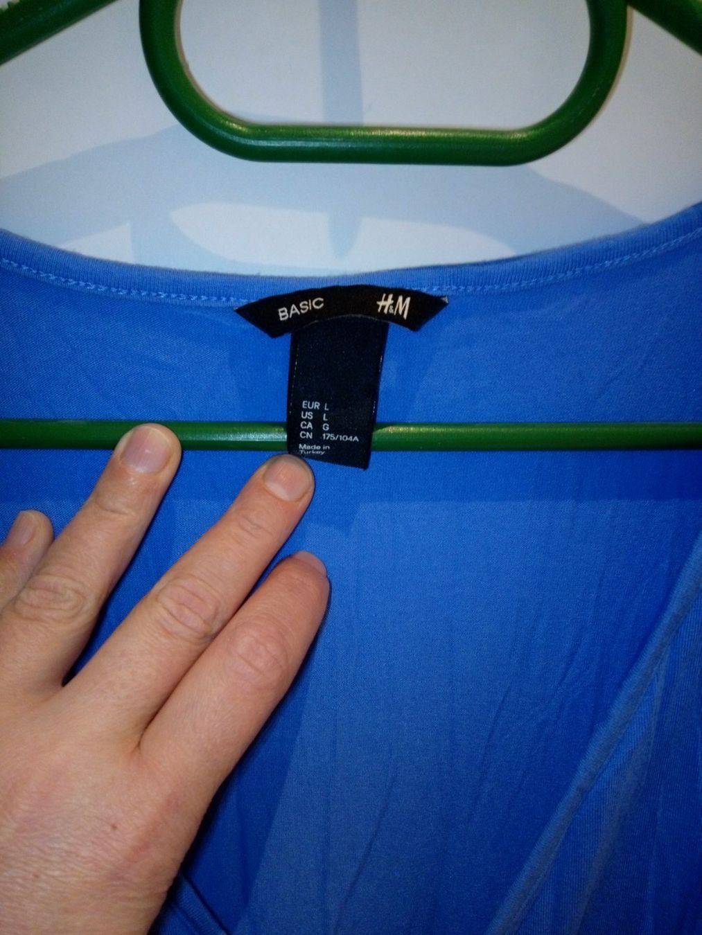 H&M Vestiti: Hellblaues Wickelkleid, in Grösse L – Usato da Schwyz venduto da s.verkauf 3