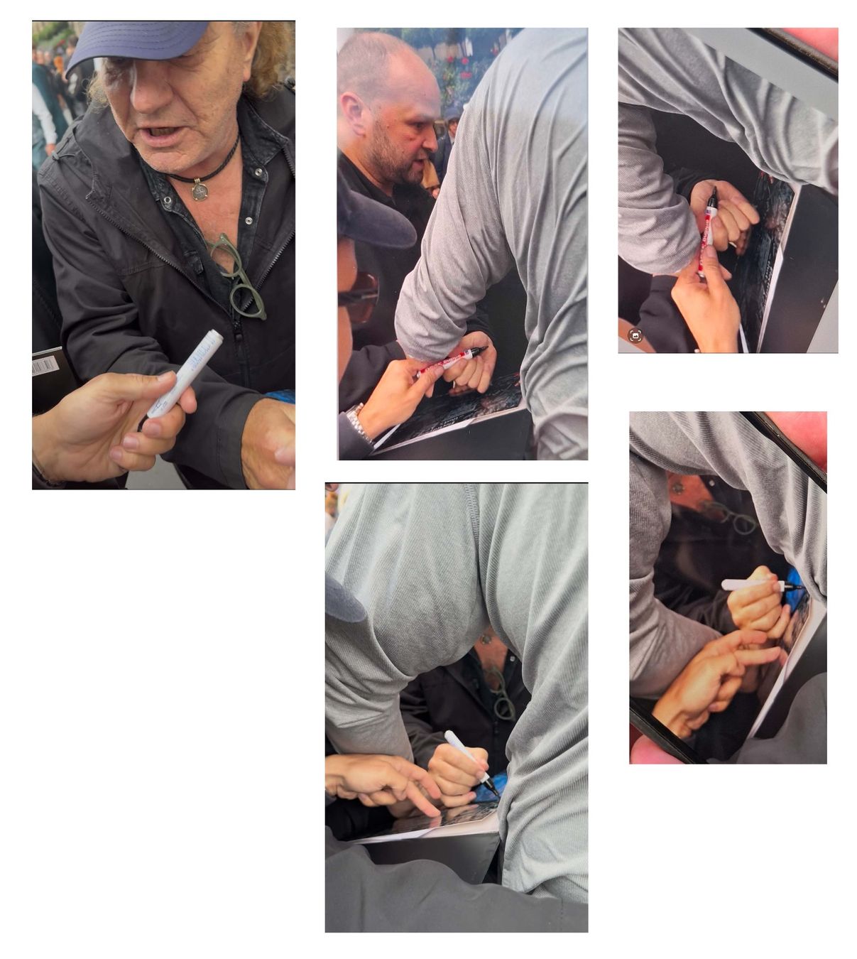 Autografi: AC/DC - Original in person Autogramm gerahmt – Usato da Kaisten venduto da Simpsons4 2