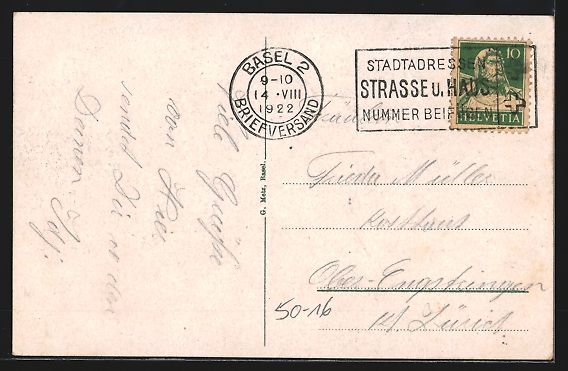 Cartoline postali: Basel, Puma, Zoologischer Garten mit Sta – Usato da Berlin venduto da bartko-reher 1