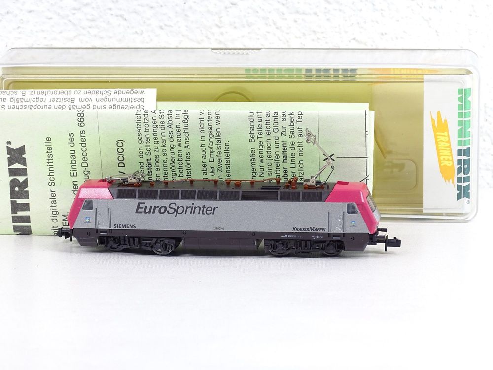 Locomotive Minitrix BR189 EuroSprinter Réf 12790 – Échelle N (1/160) – Occasion