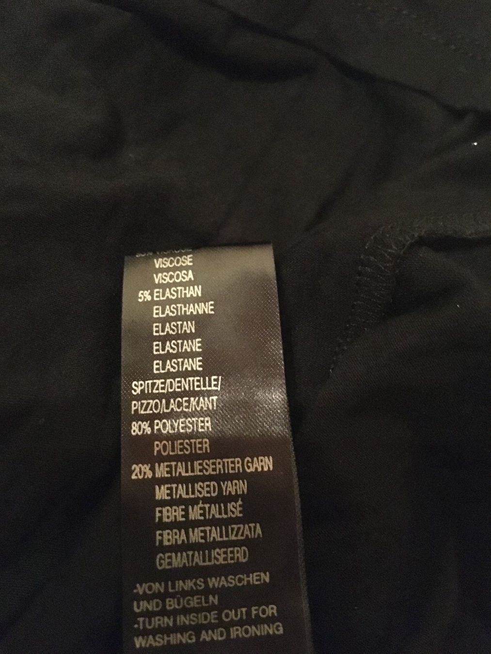 Heine Tuniken: APART Shirt, Gr.38, schwarz mit Spitze – Gebraucht aus Arni AG von Mimo007 7