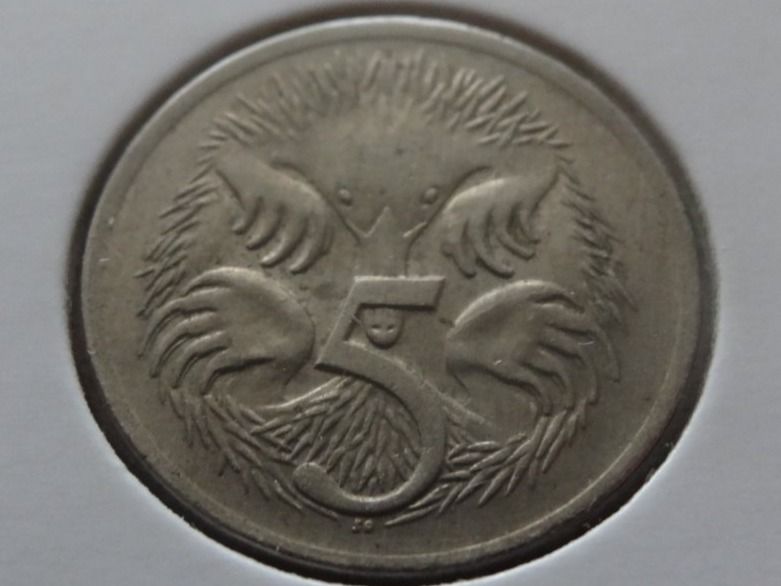 Tutti le monete: AUSTRALIA  5  Cents  1975 – Usato da Romanel-sur-Lausanne venduto da Swift13