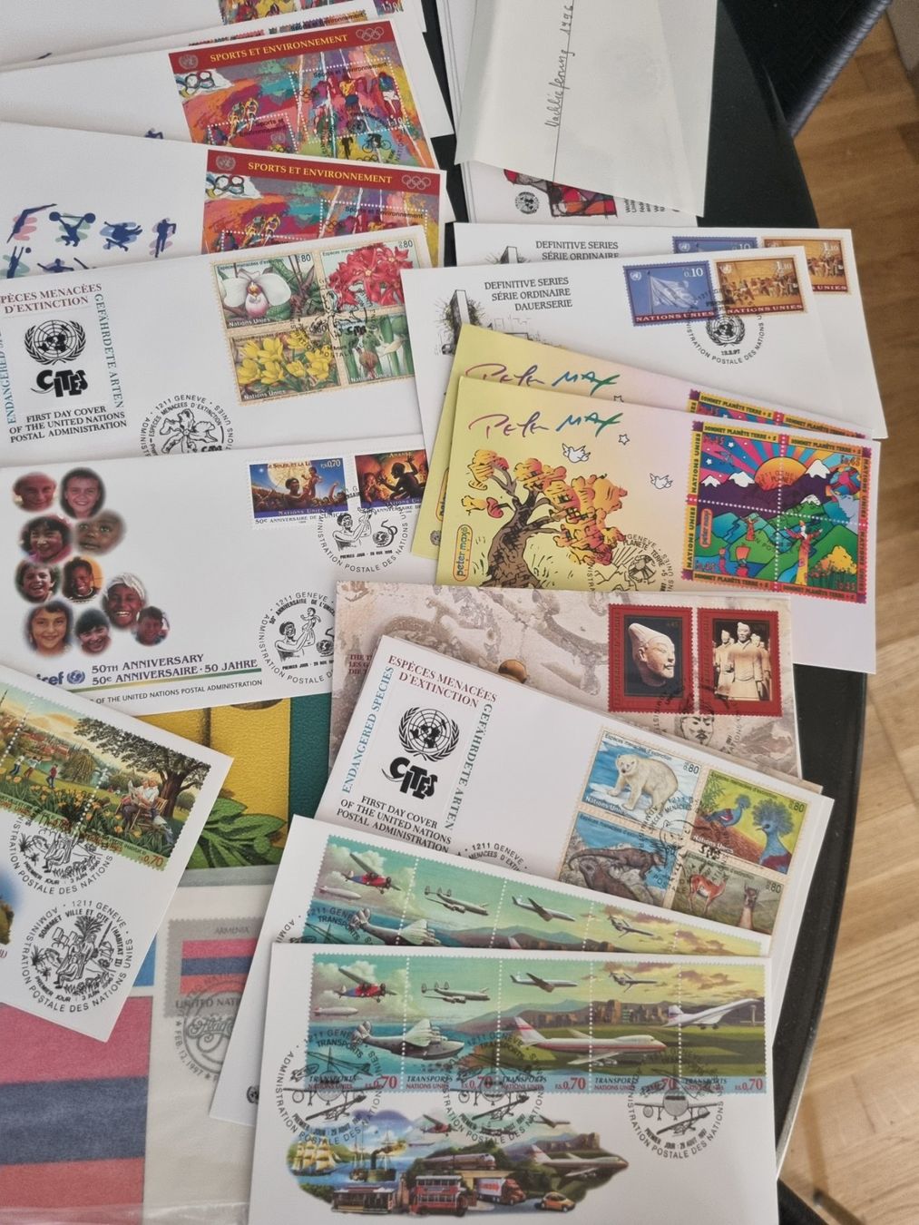 Alle Briefmarken: Kiste mit xxx Briefe/FDC/Maximumkarten UNO – Gebraucht aus Gümligen von Geniusbuy 9