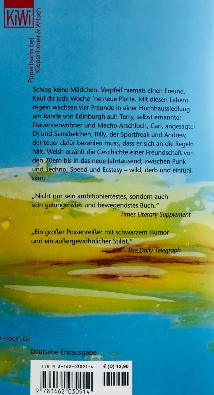 Libri: KLEBSTOFF - IRVINE WELSH - TASCHENBUCH - NEU – Nuovo (secondo la descrizione) da Buchs AG venduto da fischli610 1