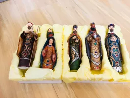 Krippenfiguren Weihnachtsdeko Krippe Maria Jesus Vintagedeko