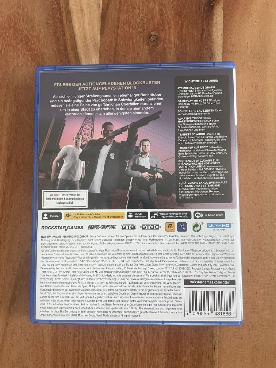 Sony Giochi: GTA 5 für PS5 – Usato da Triesen venduto da Nvdp77 1
