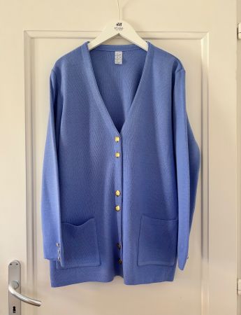 Vintage knitted blazer with wool blend - size M-L