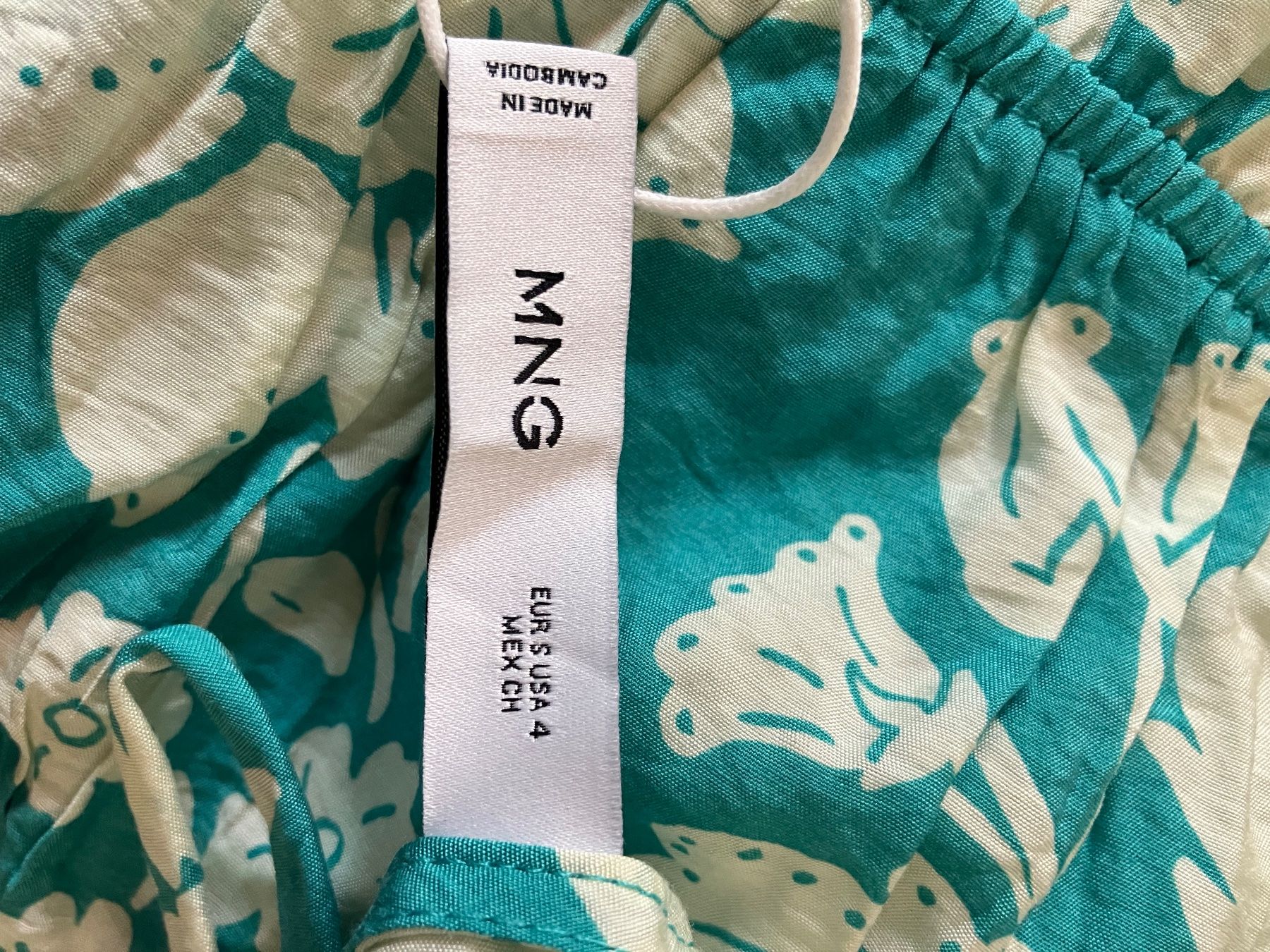 Mango Vestiti: Maxikleid Blumenprint Grösse S, Türkis – Nuovo (secondo la descrizione) da Magden venduto da Anthurium11 2