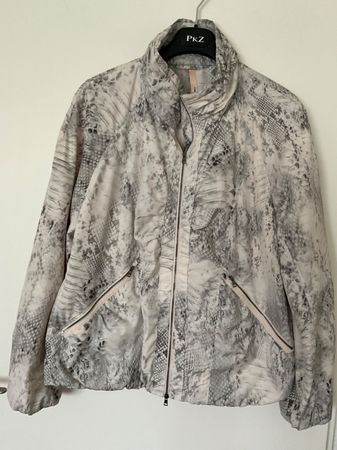 Marc Cain Windschutz-/Übergangs Jacke Gr 5 (42) Hellgrau