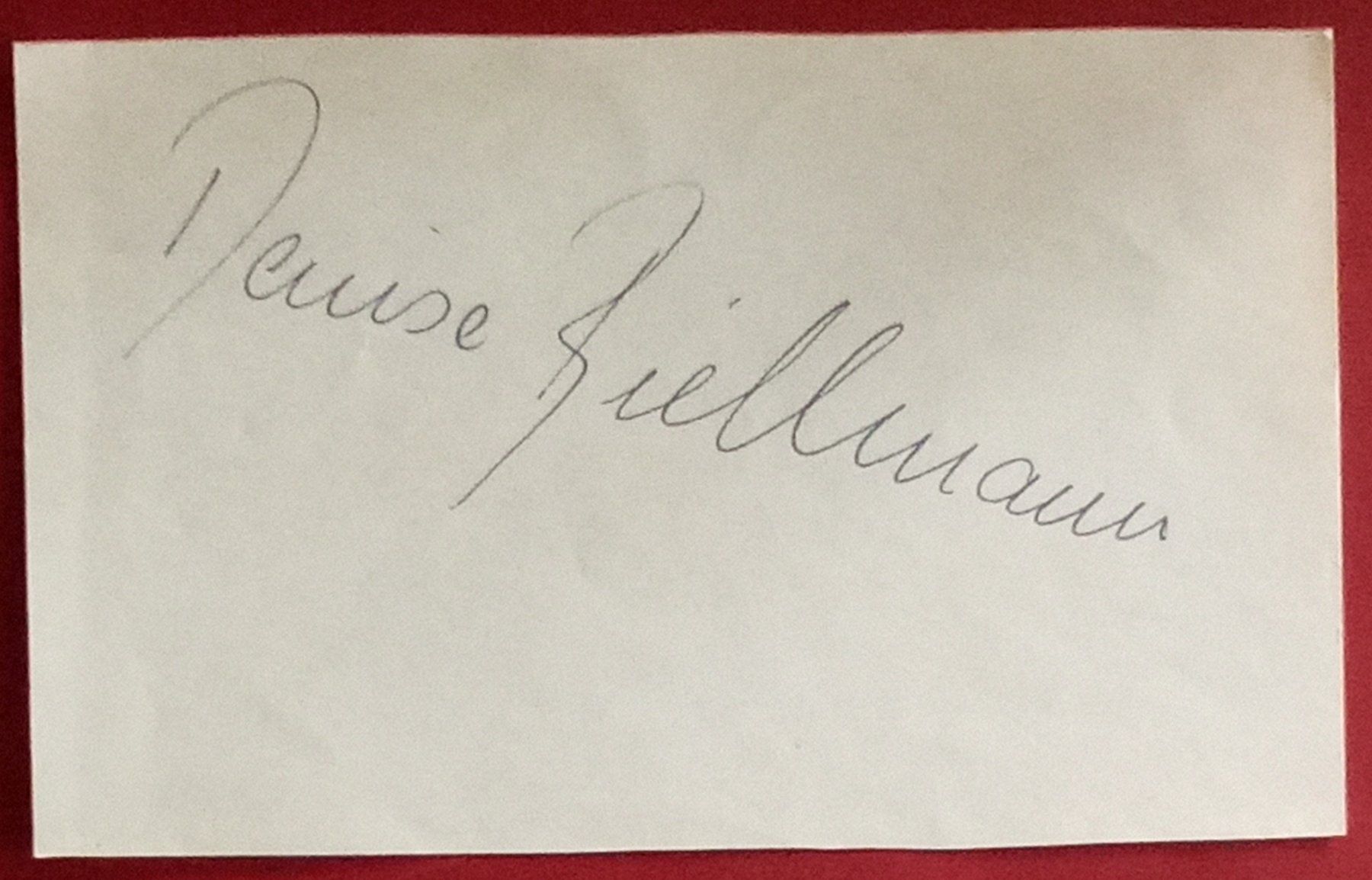 Autographes: Denise Biellmann Autogramm signiert Zettel 9x14cm – D'occasion à Bischofszell par Gottselig