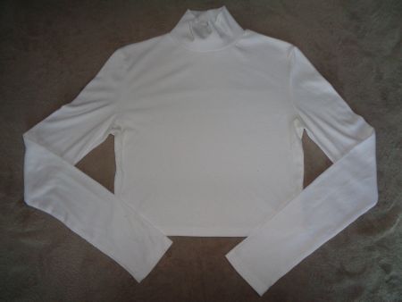 Schickes Weiss Rollkragen Shirt Gr. S - Perfekt für kühle...
