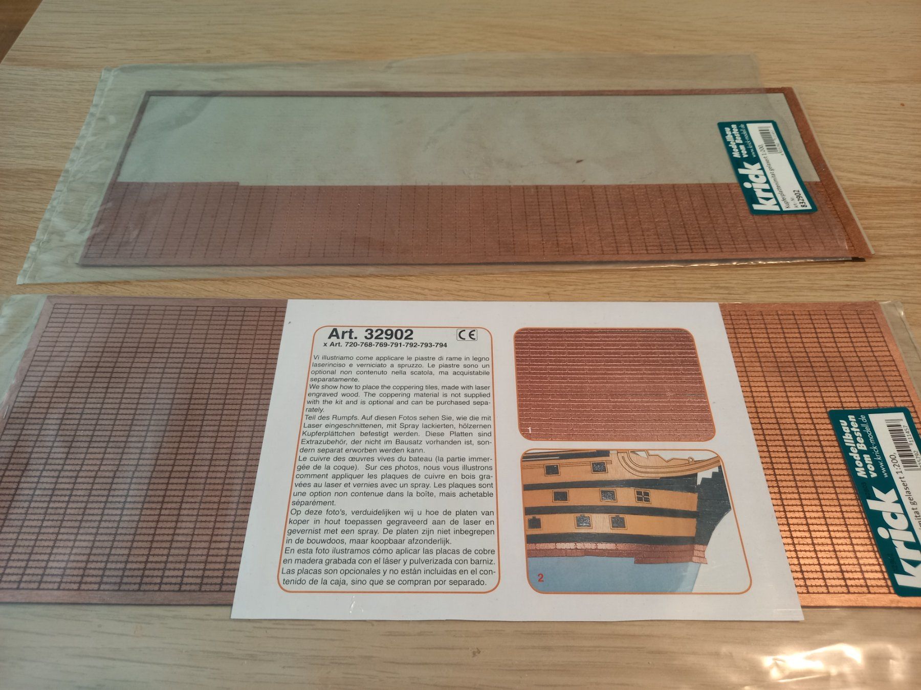 Modellbausätze & Standmodelle: Kupferplattenimitat gelaesert 1:200 – Neu und originalverpackt aus Luzern von titanic68
