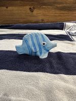 Deko Fisch ton blau