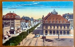 La Chaux de Fonds - Tram - Rue L. Robert - 1921