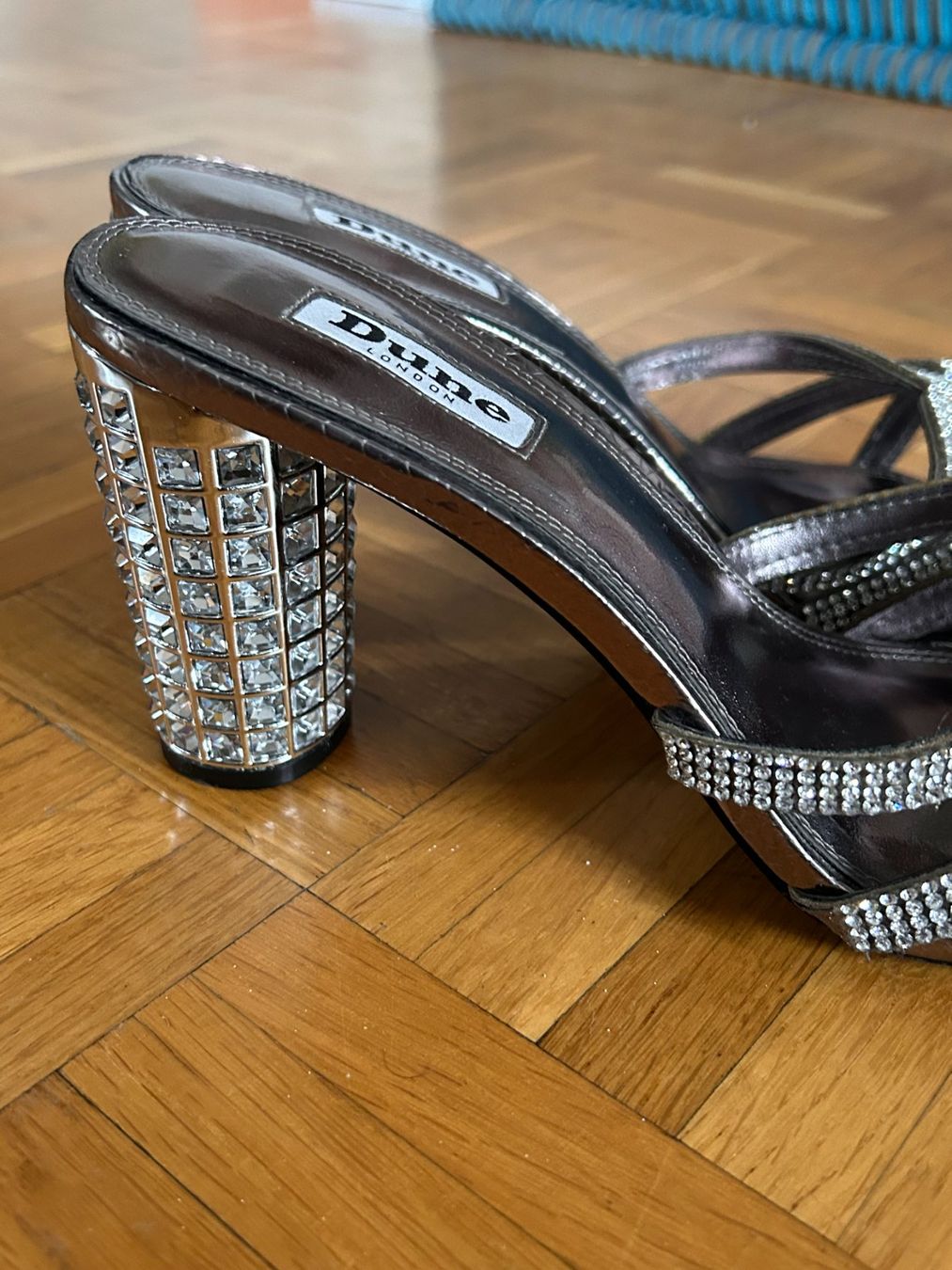 Dune London Scarpe da donna: Sandales à talons strass Dune – Usato da Geneve venduto da Salomevergne 2