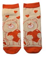 Sneaker-Socken Bär/Herzen/Bear/Hearts/Love/Liebe