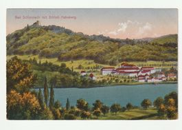 Postkarte Bad Schinznach mit Schloss Habsburg 16.04.1926