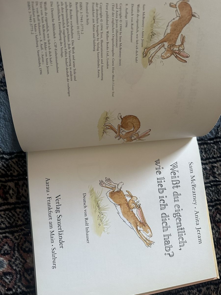 Bücher: Weisst du eigentlich wie ich liebe dich hab – Gebraucht aus Uster von bek_v2ct 2