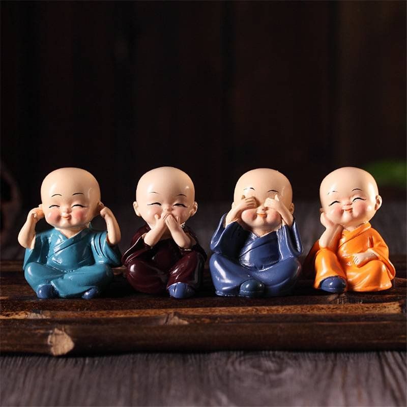 Figuren: 4 kleine Mönche – Neu und originalverpackt aus Diepoldsau von preisparadies-ch 6
