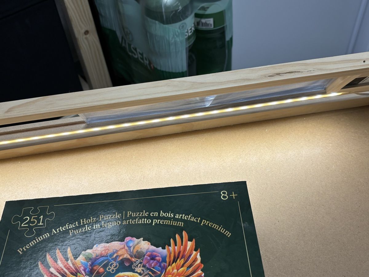 Puzzle: Table Puzzle Puzzletisch inclinable et éclairage LED tiroirs – Usato da Salvenach venduto da gwenwywar 3