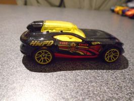 Spielzeugauto Fast Master, Hot Wheels, schwarz/gelbe Fenster