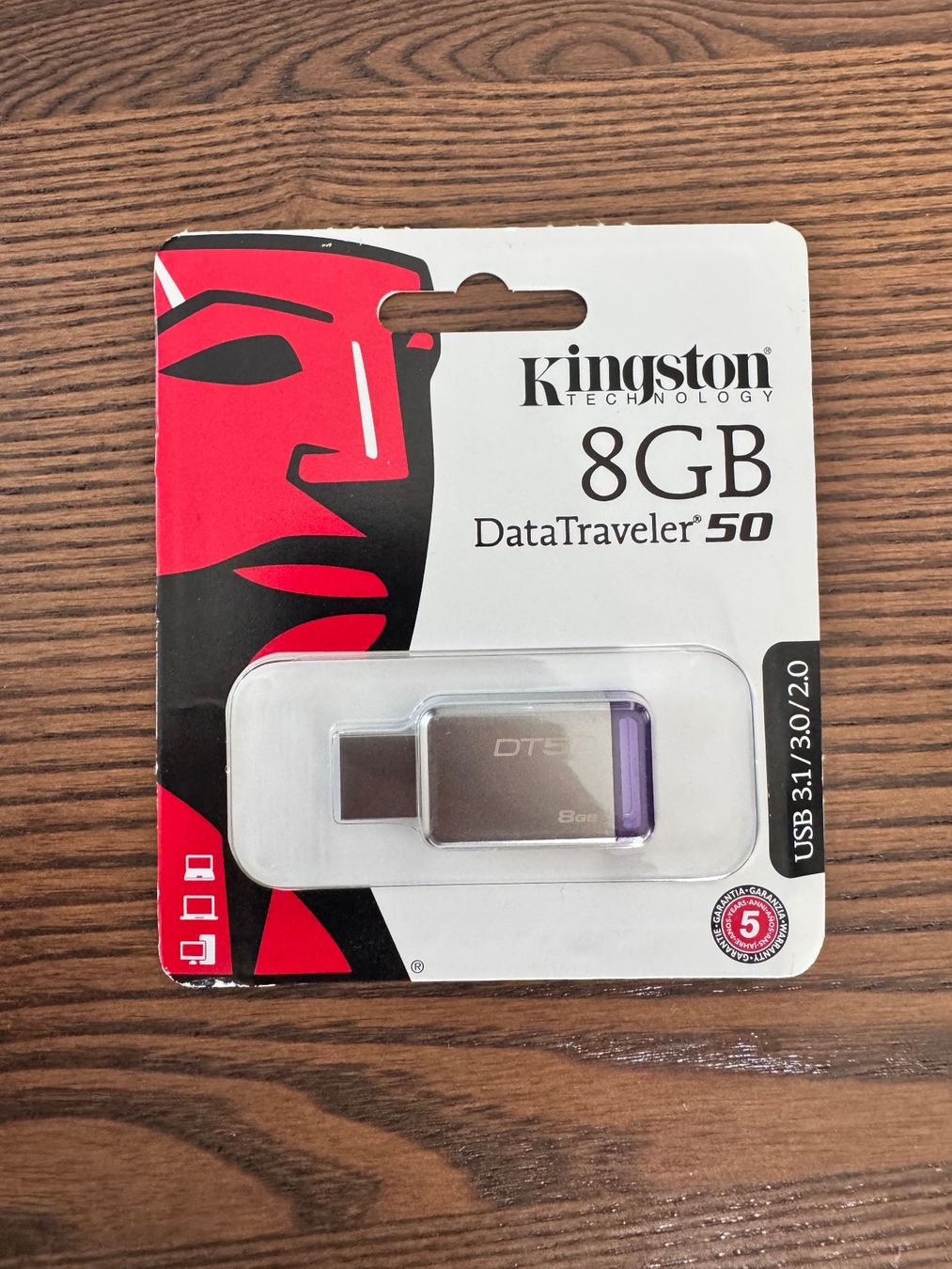 Kingston Chiavette USB: Kingston DataTraveler 50 8GB – Nuovo e nell'imballaggio originale da Löhningen venduto da santafe06