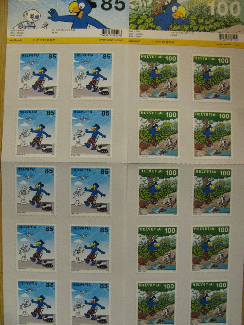 Tous les timbres: Markenheftli Globi 2020 ** – Neuf (Voir description) à Biel/Bienne par QBORNES63