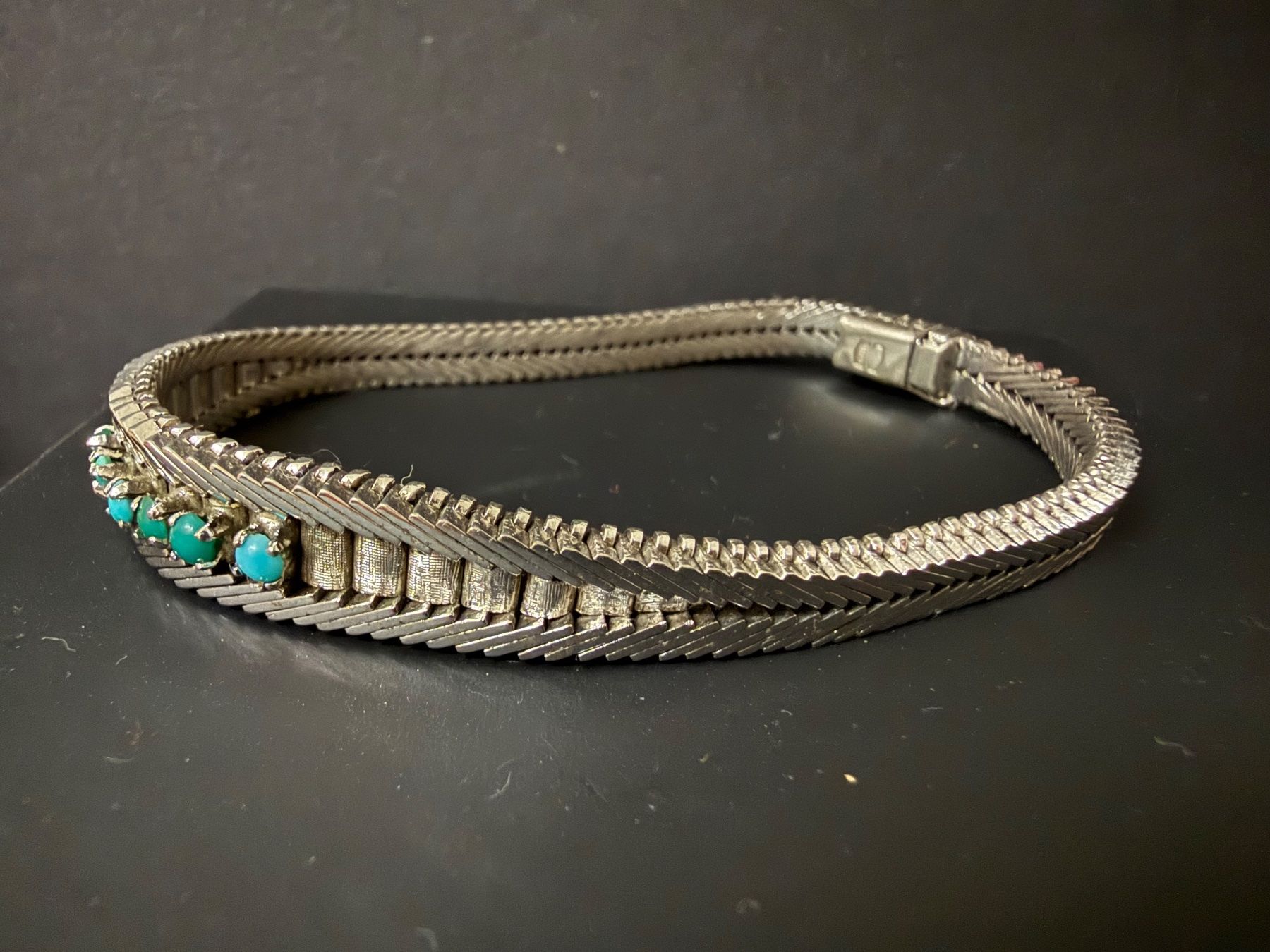 Bracciali & Braccialetti: Vintage Silber Armband mit Türkis 800 – Usato da Spiegel b. Bern venduto da Rogger72 1