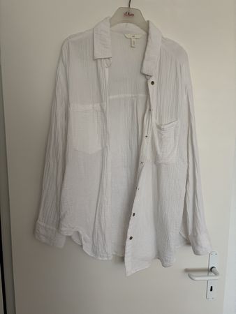 H&M Bluse weiss langarm Grösse XL guter Zustand