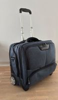 Rollkoffer/Businesstrolley Dermata dunkelblau einmal benutzt