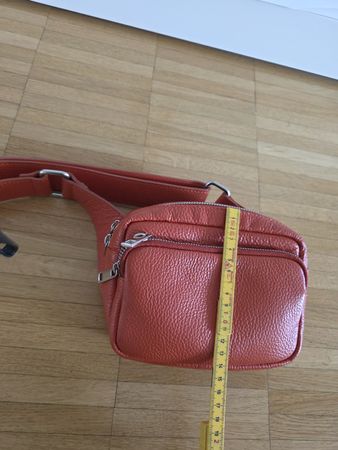 Tasche Leder orange guter Zustand