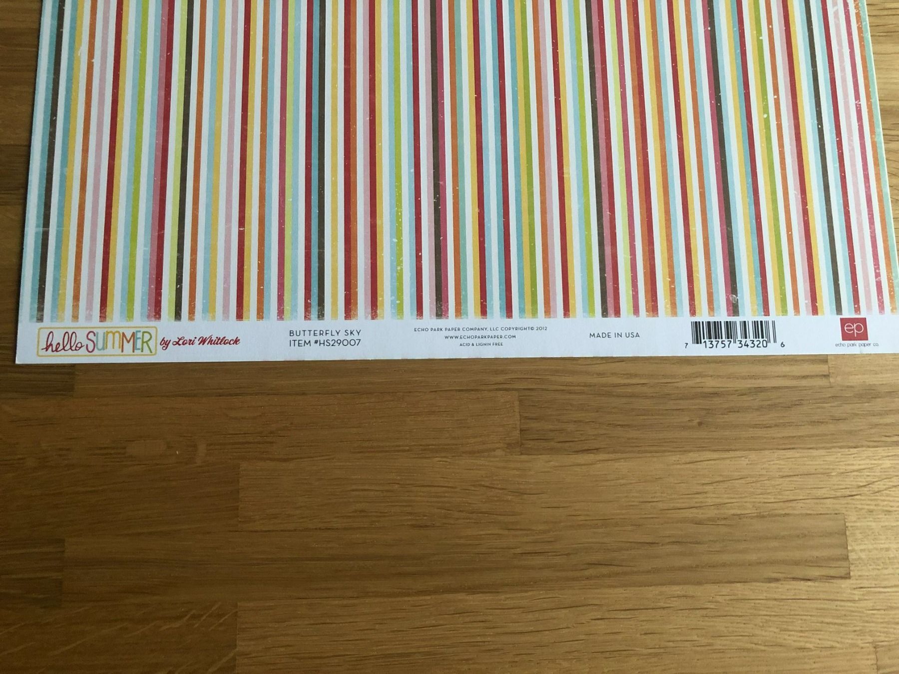 Carta: DP "Butterfly Sky" - Echo Park Paper - P60 – Usato da Neukirch (Egnach) venduto da muolen 2